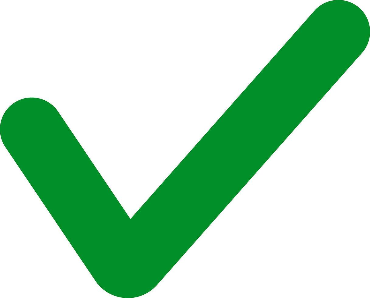 Stencil green tick icon Check mark clipart Yes clipart vector