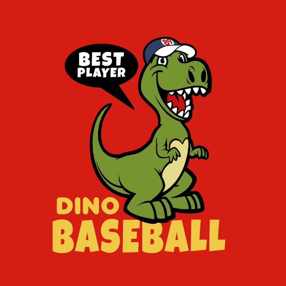 cartoon dinosaurs for design tees vector