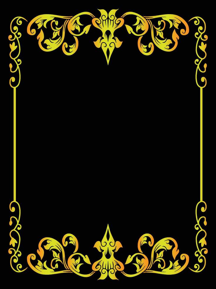 Lace-Inspired Ornamental Border Frame with Details vector