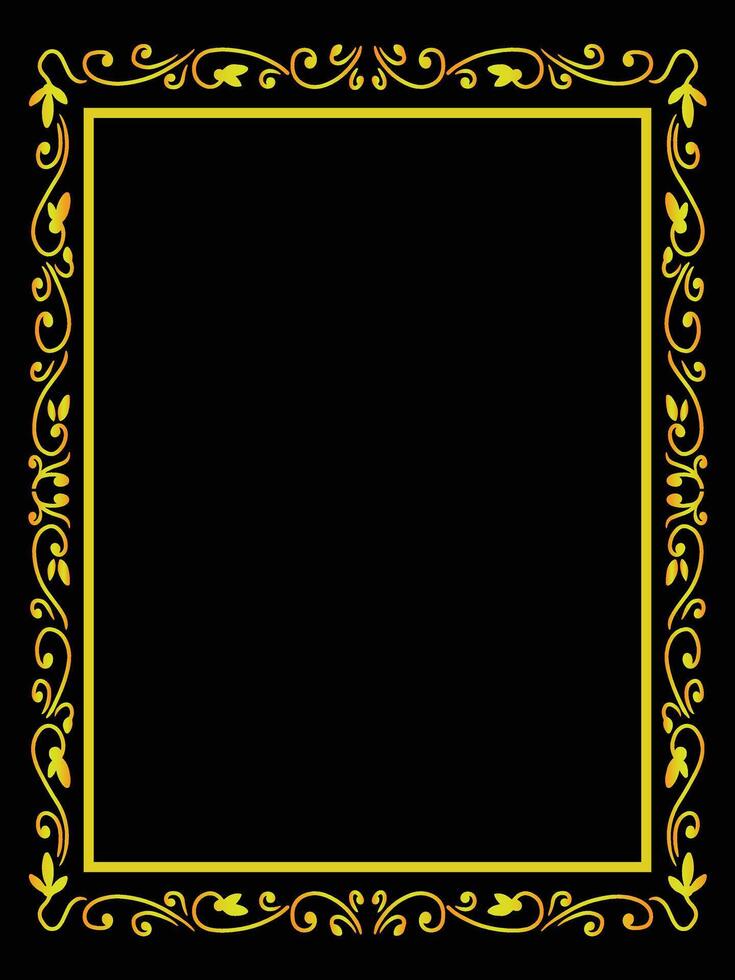 Royal Ornamental Frame with Baroque Style Elements vector