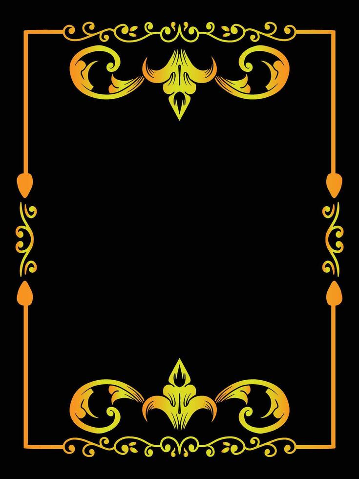 Lace Frame Outline for Invitations and Cards vector