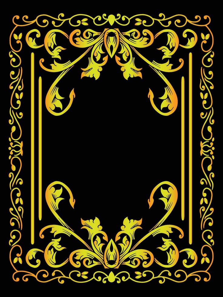 Decorative Certificate Frame with Intricate Edges vector