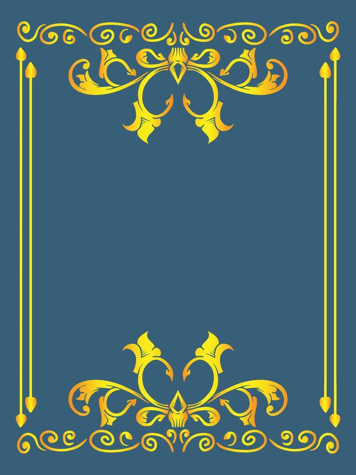 Traditional Ornamental Frame Element vector