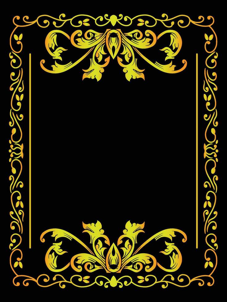 Decorative Swirl Frame for Posters and Invitations vector