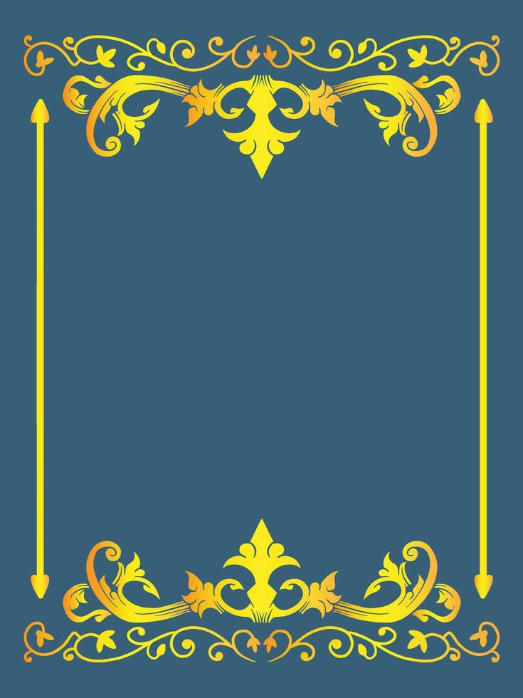 Calligraphic Ornamental Frame Border vector