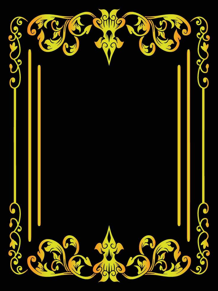 Royal Crown Frame with Ornamental Embellishments vector