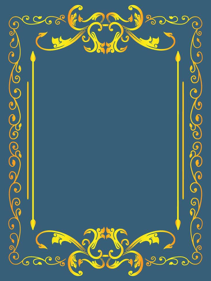 Baroque Corner Ornamental Frame vector