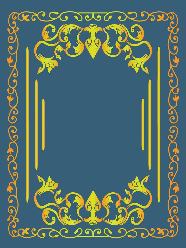Victorian Ornamental Frame Illustration vector