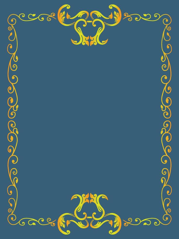 Artistic Floral Ornamental Frame vector