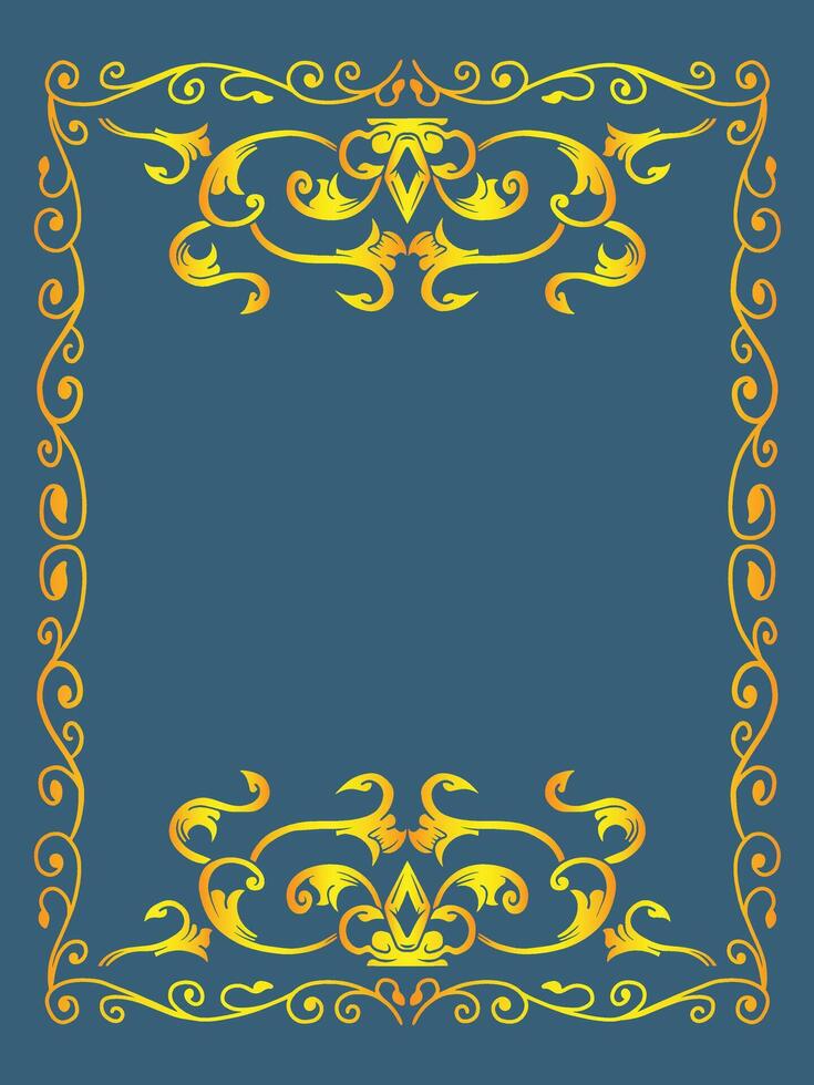 Swirl Accent Ornamental Frame vector