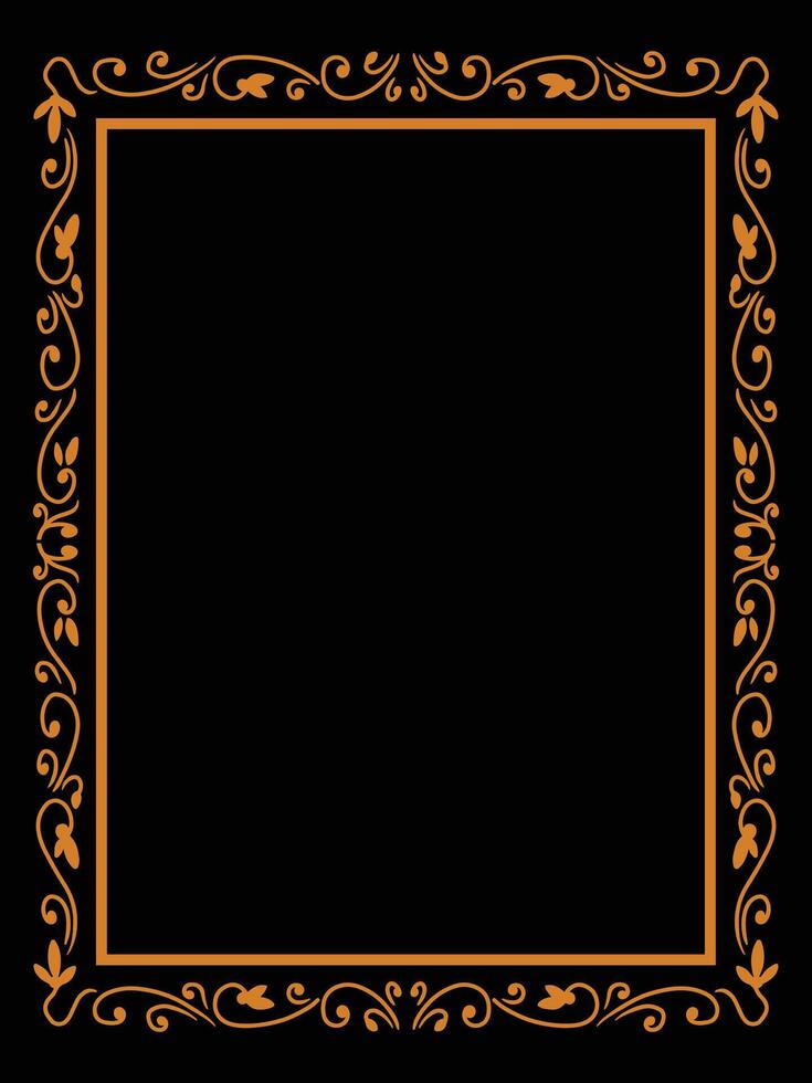Elegant Ornamental Frame with Vintage Details vector