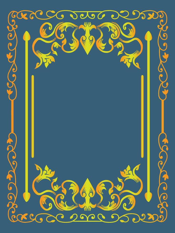 Baroque Style Ornamental Frame vector