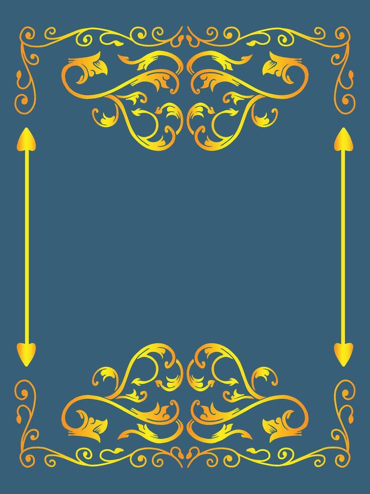 Badge Style Ornamental Frame Design vector