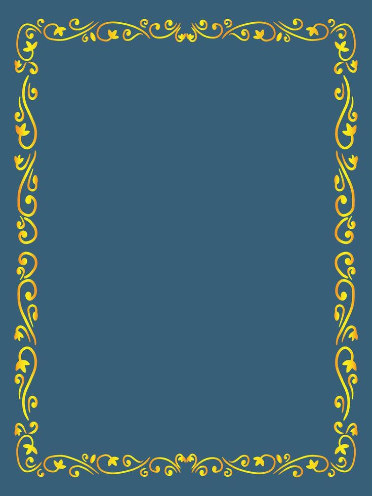 Soft Curve Ornamental Frame vector