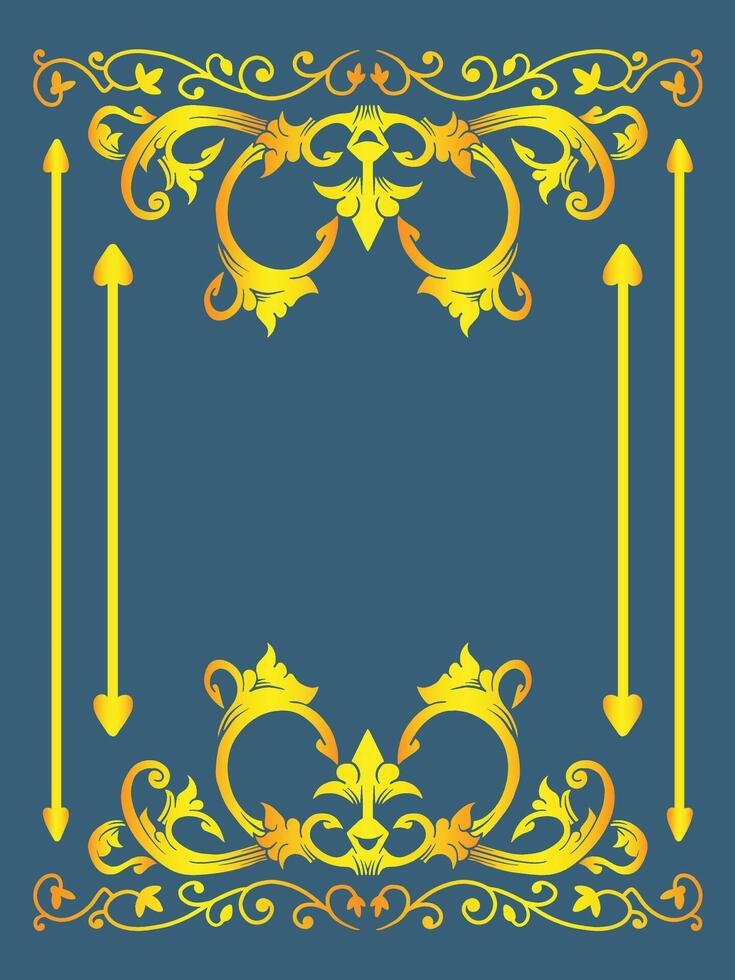 Minimalist Ornamental Frame Style vector