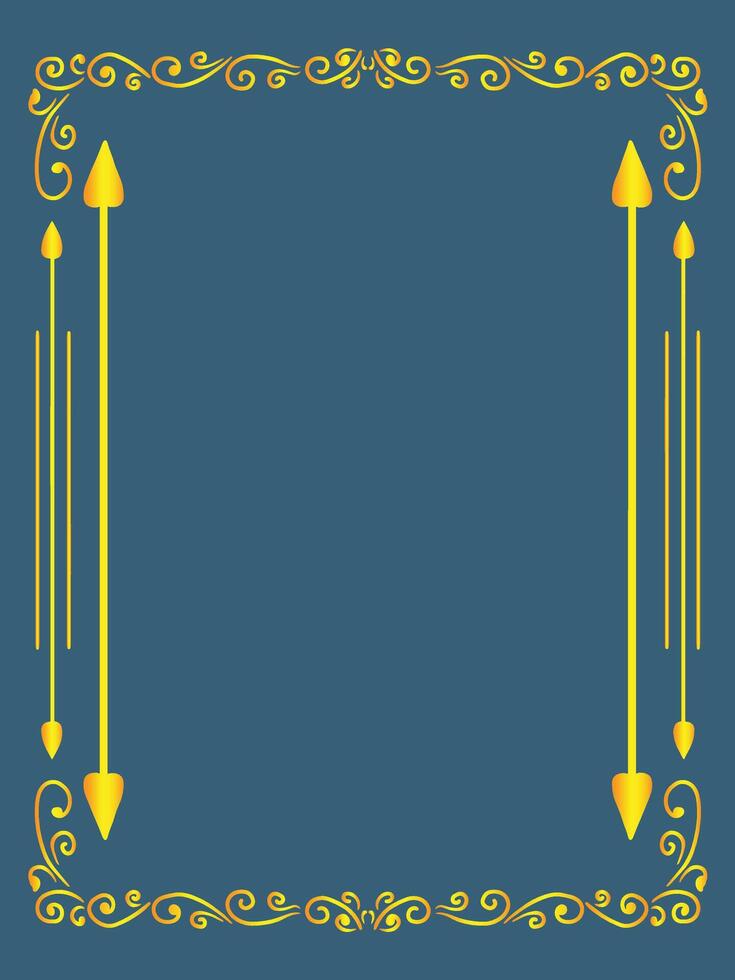 Classical Flourish Ornamental Frame vector