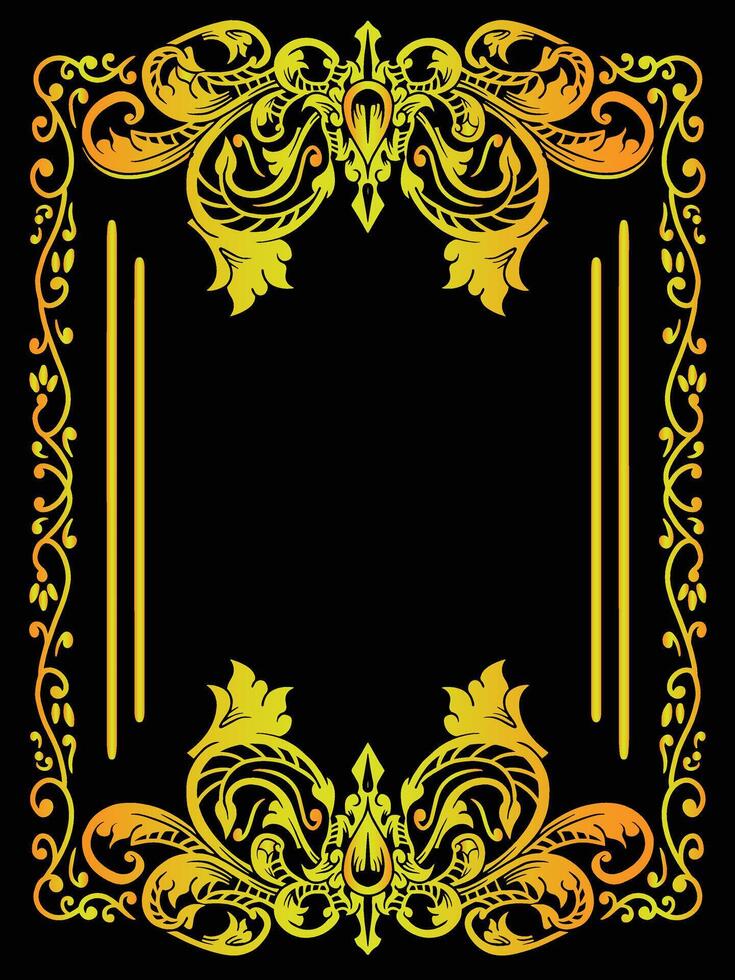 Classic Decorative Frame for Posters and Prints vector