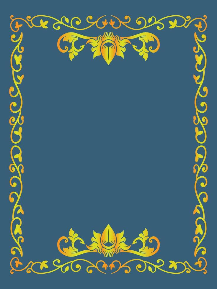Intricate Border Ornamental Frame vector