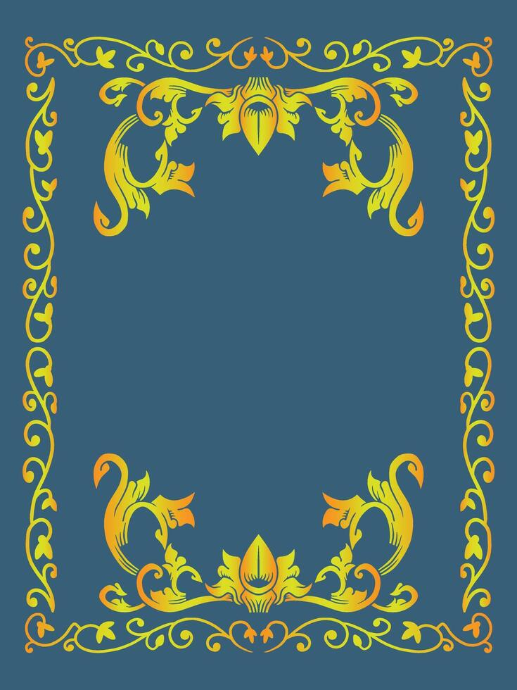 Retro Ornamental Frame Illustration vector