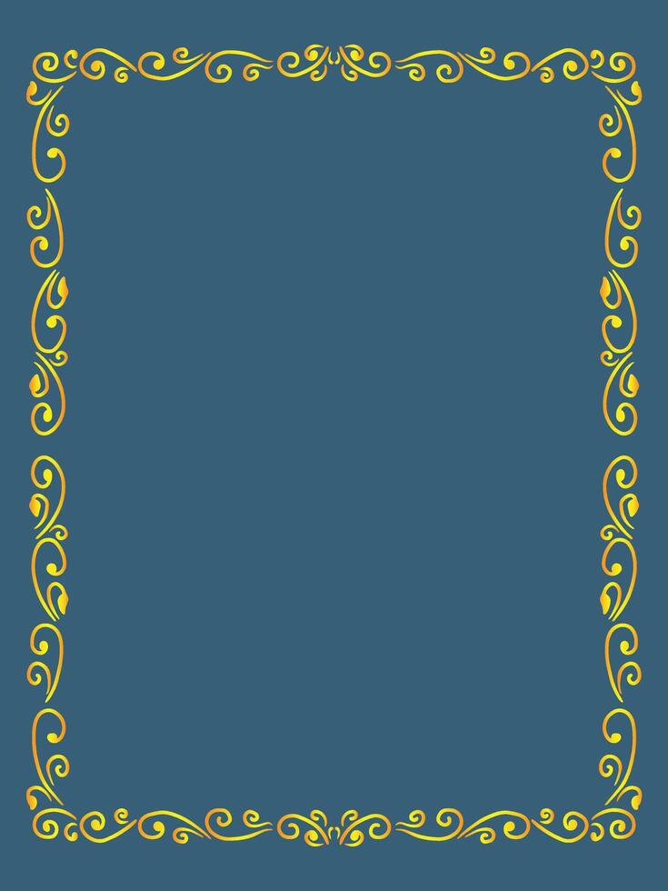 Swirl Pattern Ornamental Frame vector