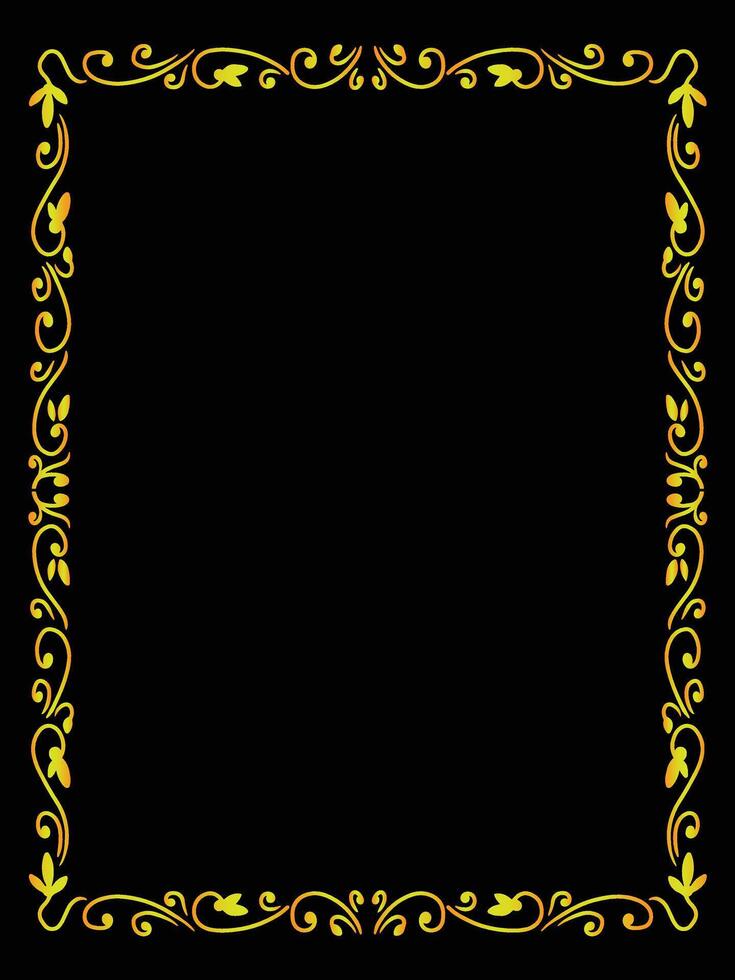 Classic Scrollwork Frame for Certificates and Awards vector