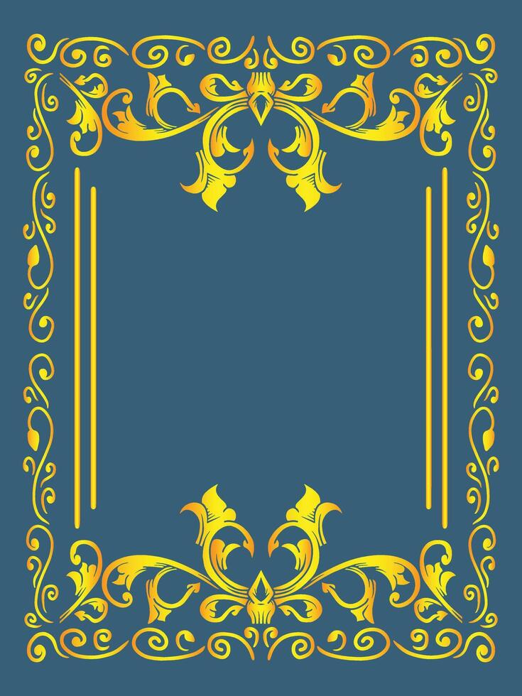 Wedding Card Ornamental Frame vector