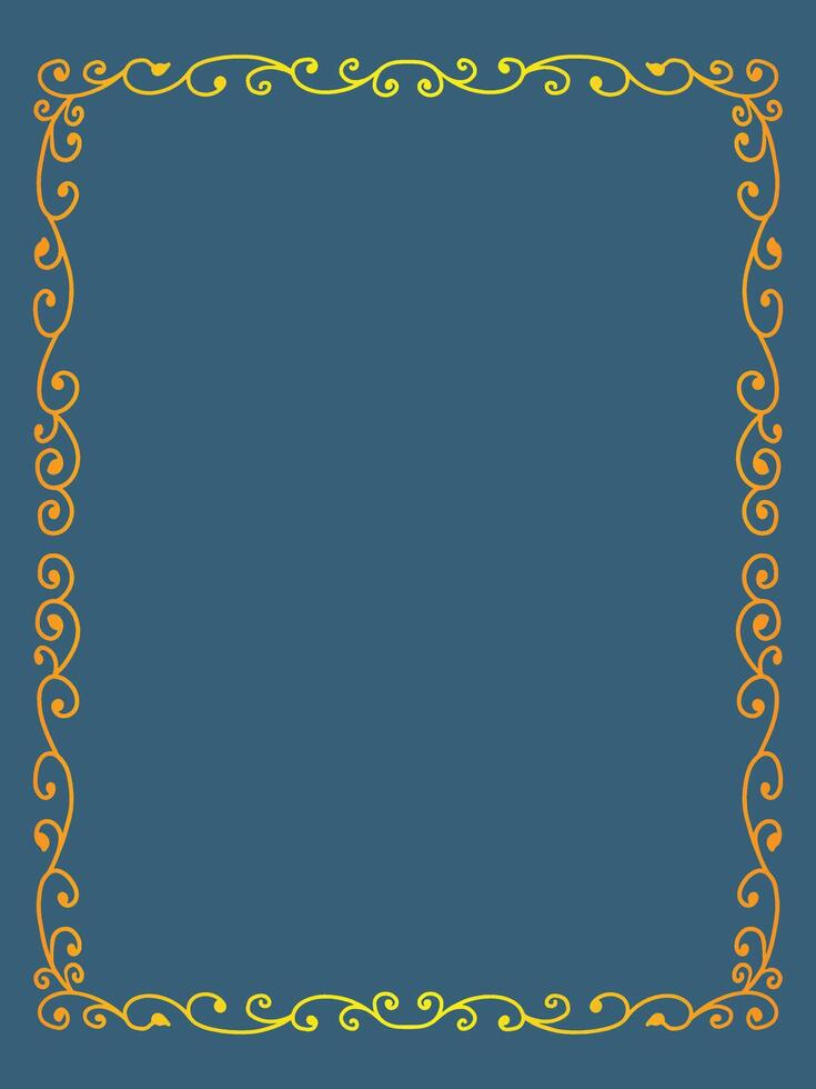 Decorative Scroll Ornamental Frame vector