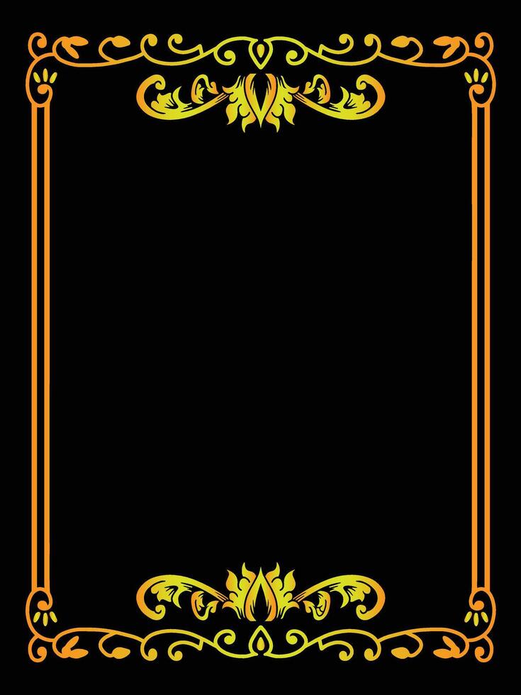 Traditional Decorative Frame for Certificates vector
