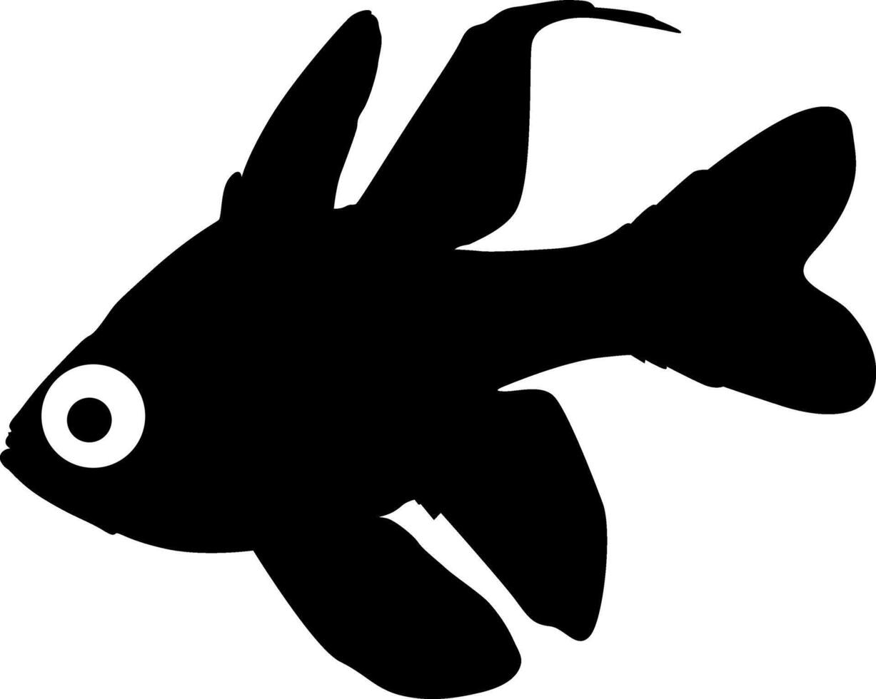 goldfish seabass on white background vector
