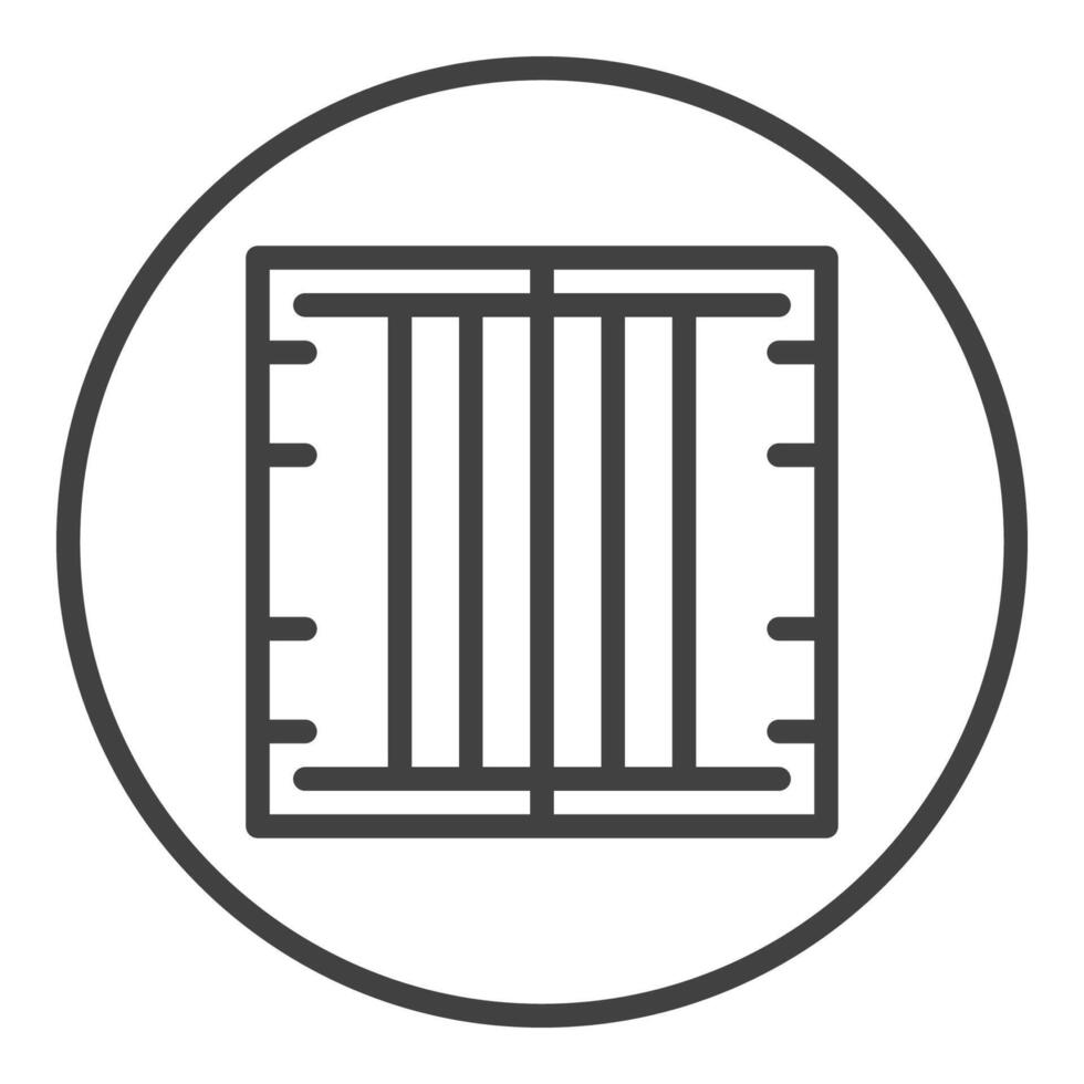 Circle with Shipping Container icon vector