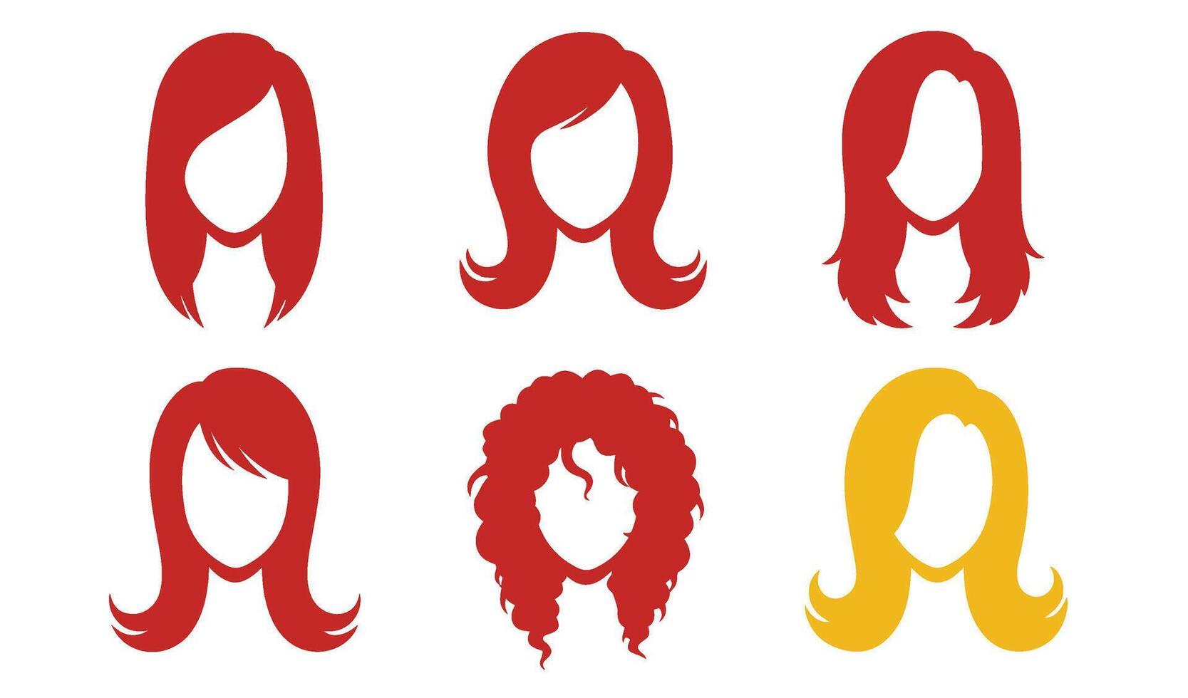 Unique Modern Haircut styles for fashionable women embracing creativity vector