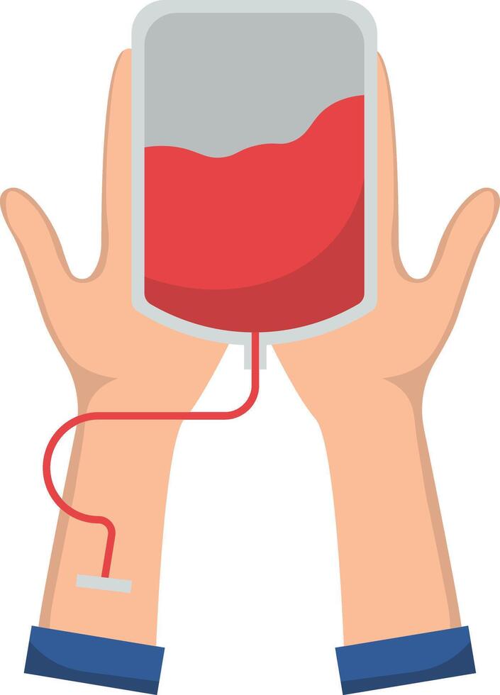 Medical Blood Donor Test Illustration. vector