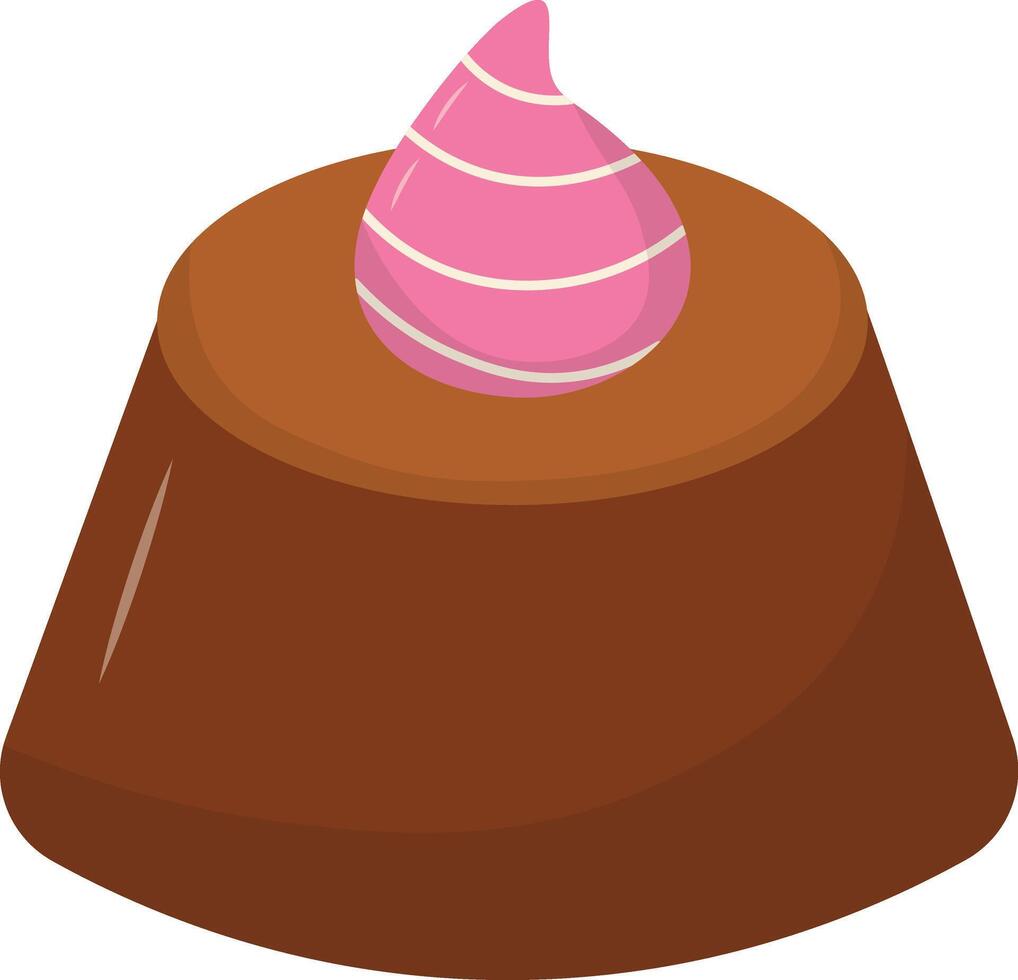 Chocolate Food Illustration with Cartoon Design. vector
