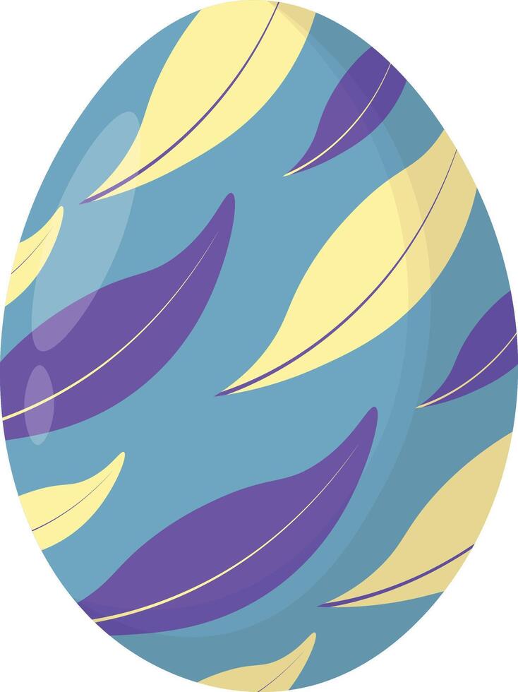 Easter Egg in Floral Concept vector