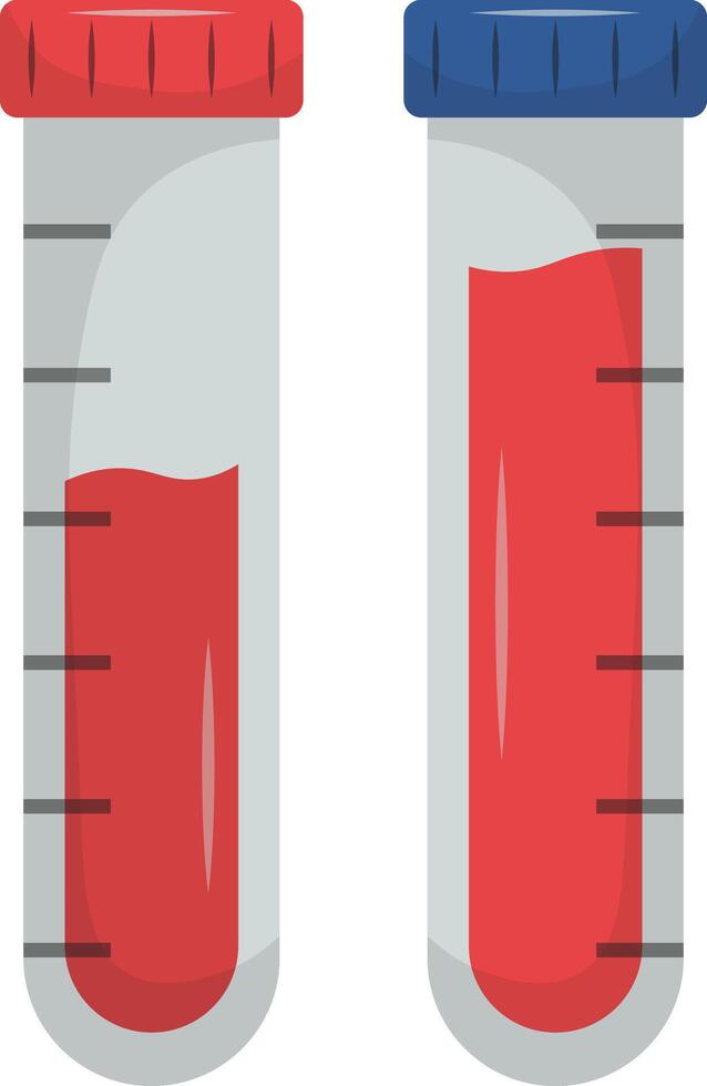 Medical Blood Donor Test Illustration with Flat Design, vector