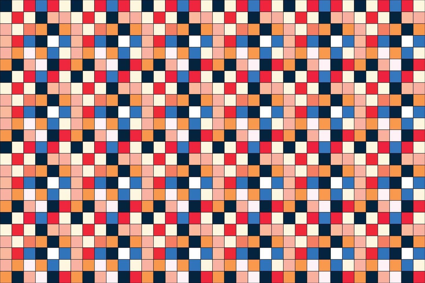 A colorful pattern with squares and rectangles vector
