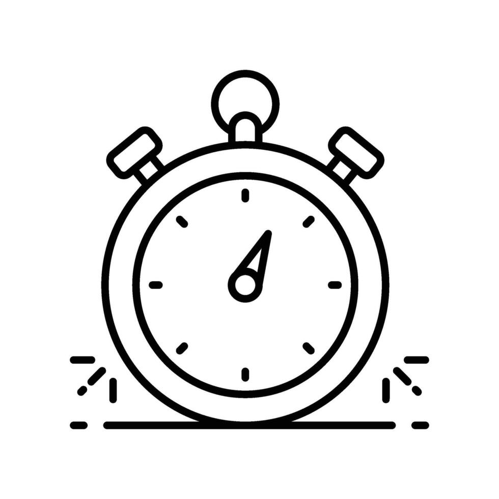 Stopwatch outline icon. EPS 10 file vector