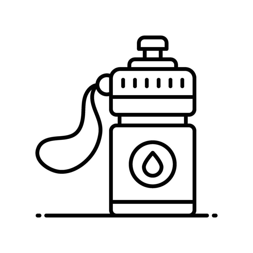 Water bottle outline icon. EPS 10 file vector