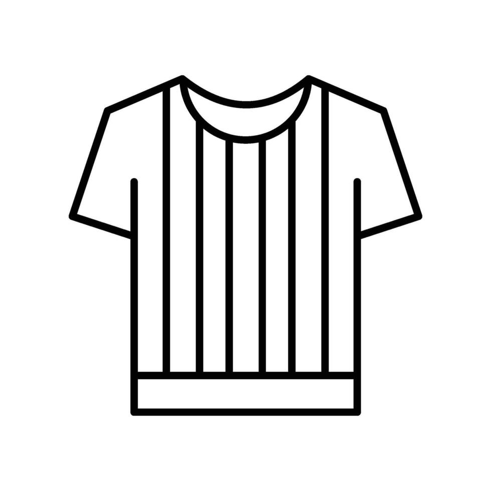 Referee Jersey outline icon. EPS 10 file vector