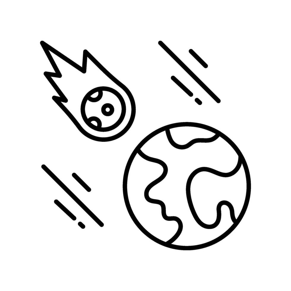 Earth And Sun view outline icon. EPS 10 file vector