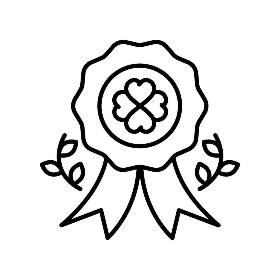 badge outline icon. EPS 10 file vector