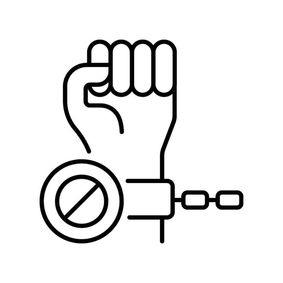 Slavery. outline EPS 10 file vector