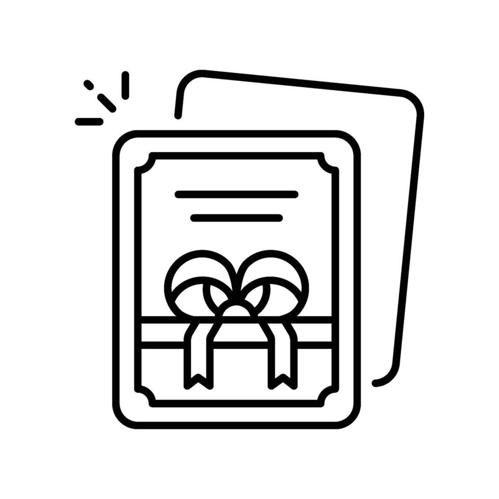 Greeting Card outline icon. EPS 10 file vector
