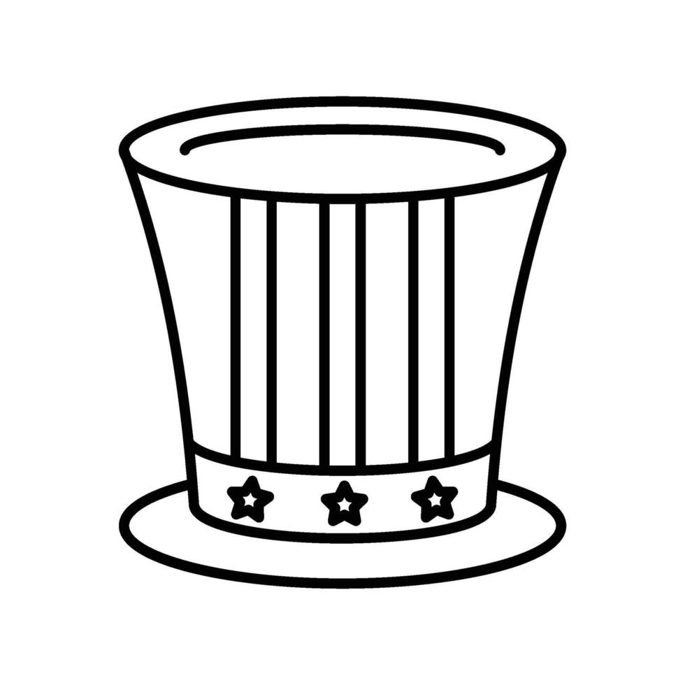 Hat outline EPS 10 file vector