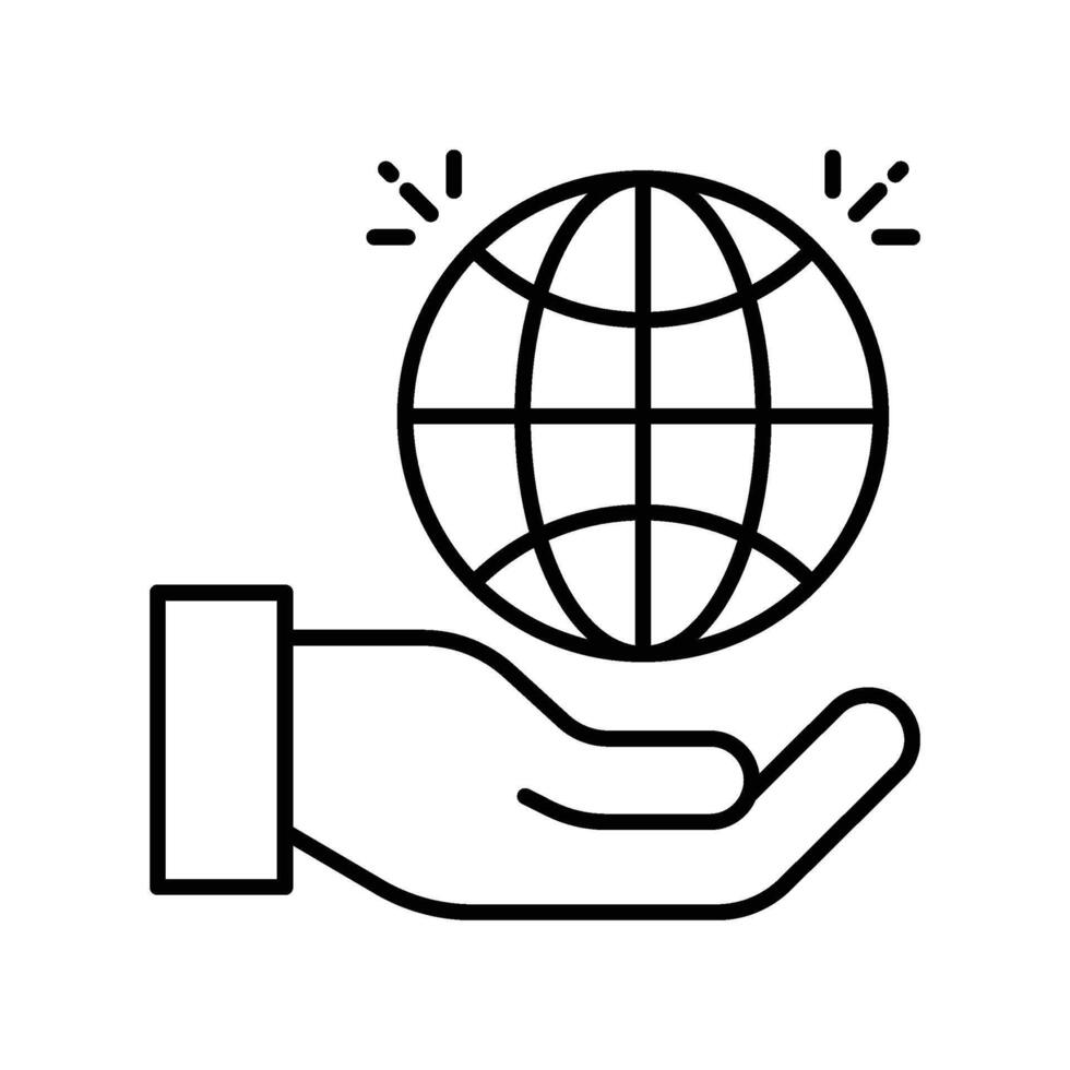 Social Responsibility outline icon. EPS 10 file vector