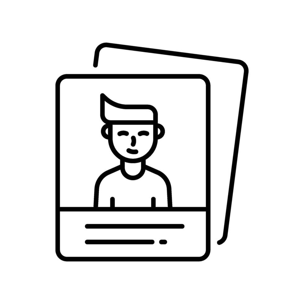 Sticking. outline EPS 10 file vector
