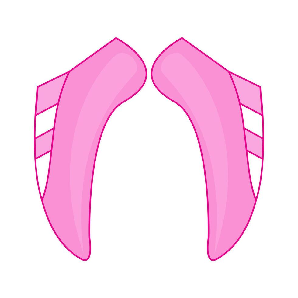 Pink shoes with white stripes on them vector