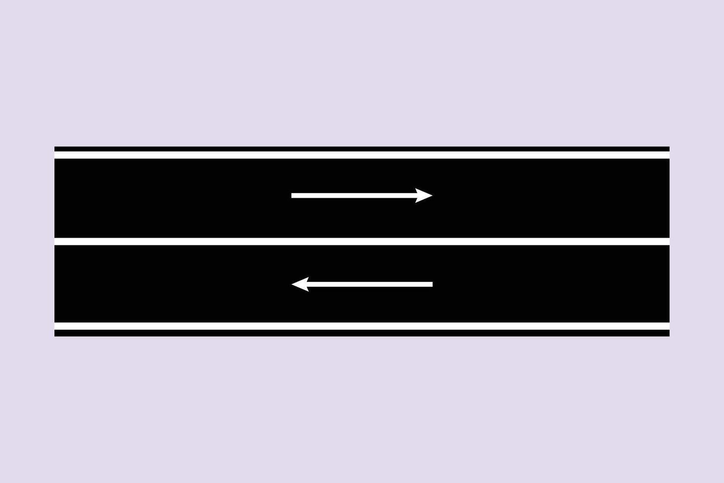 Road markings.Road signs Concept. Colored flat illustration isolated. vector