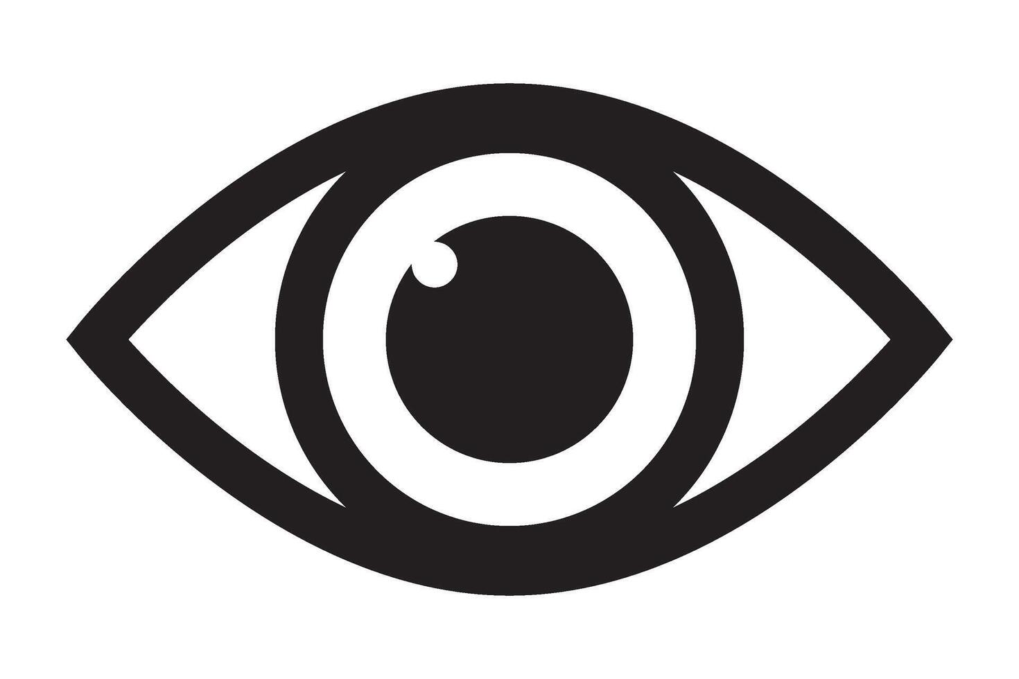 Eye icon, Eye symbol isolated. vector