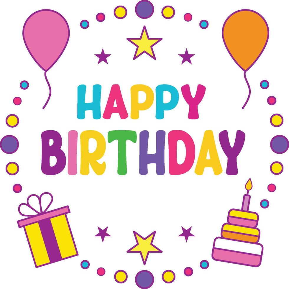 card happy birthday vector